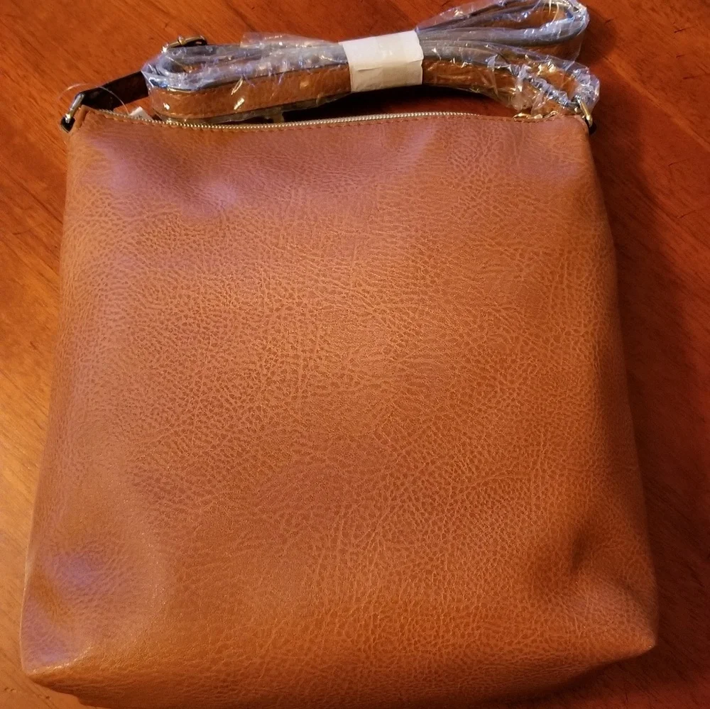 BRAND NEW COGNAC/CARMEL CROSSBODY BAG/ HANDBAG